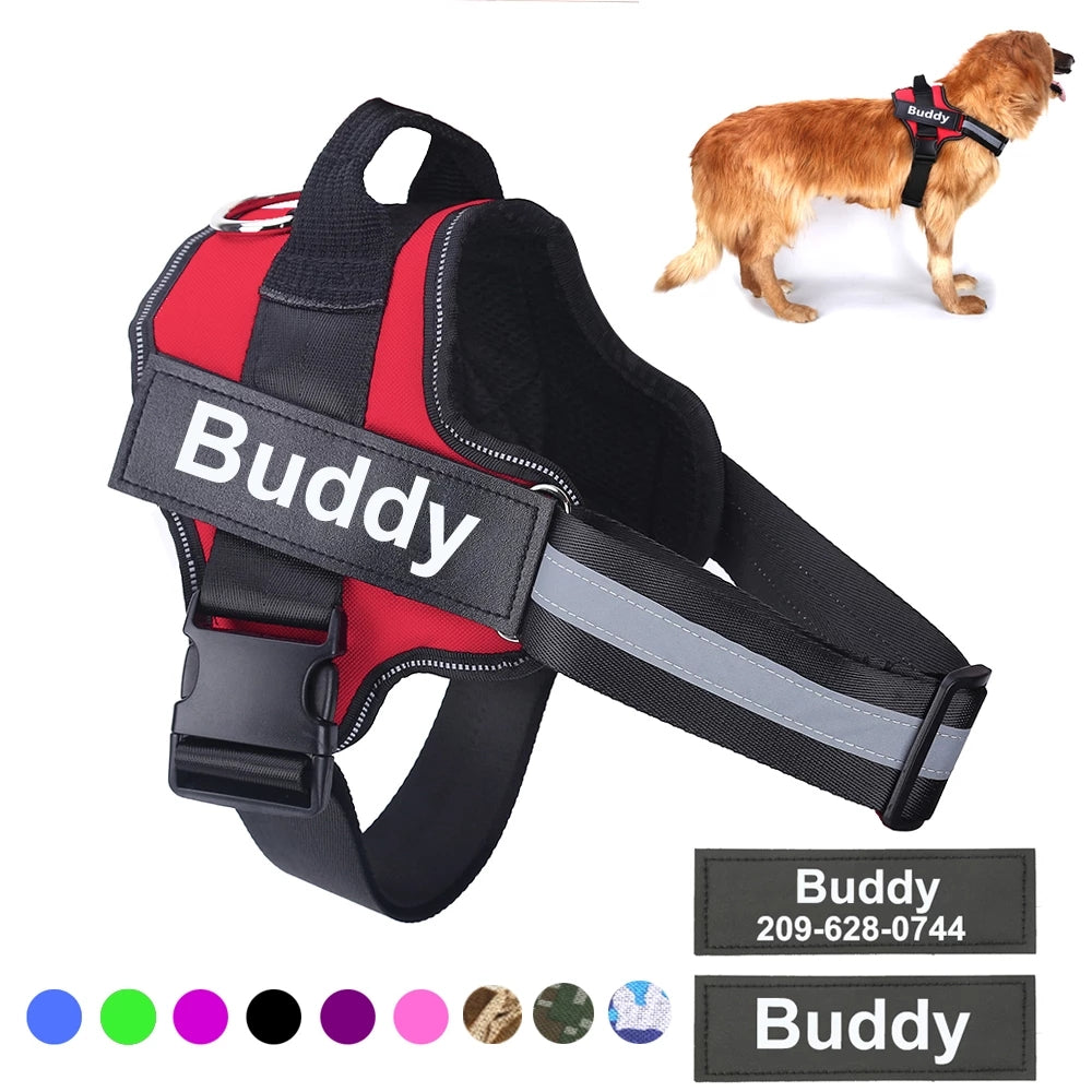 Doggy Boost Ultimate Vest Harness NO PULL Reflective Breathable Adjustable Pet Harness Vest For Small Large Dog Custom Patch Pet Supplies